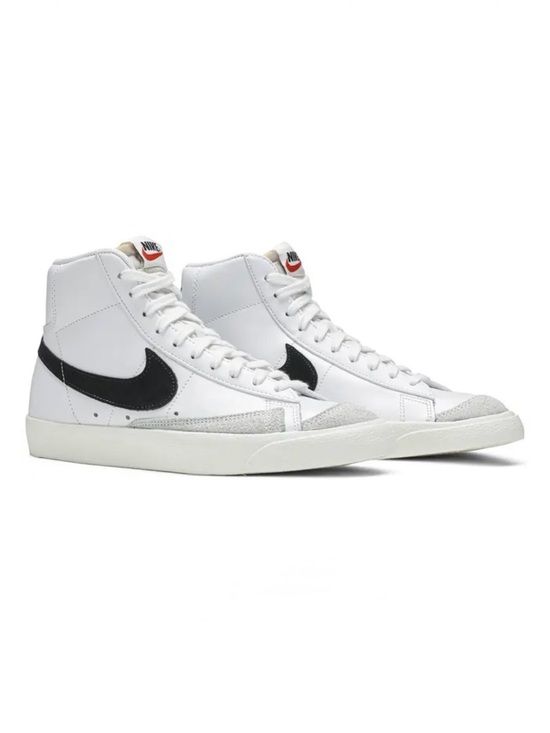 Nike Other - Nike Blazer Mid 77 Vintage White Black Sneakers Shoes Unisex Youth 6.5Y Classic